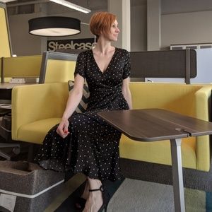 Polka Dot silk dress